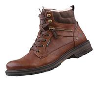 MUSTANG Bottines à lacets cognac / brun foncé, Taille 44