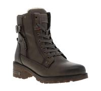 MUSTANG - Bottines taupe à talon décroché bas avec des lacets plats et un zip - Taille numeric_36