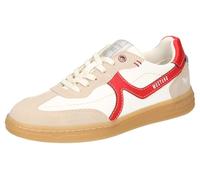 Mustang Chaussures Basses à Lacets pour Femme 1511-303, Blanc/Rouge, 36 EU