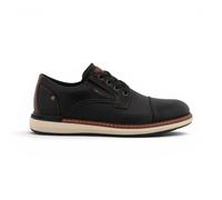 Mustang Chaussures Mi-Bottes Noires en Cuir Synthétique à Lacets Homme