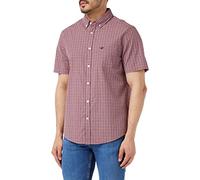 MUSTANG Chemise Classique Collin Mini Check pour Homme, 2312_Red_Blue_Mini Check 12446, L