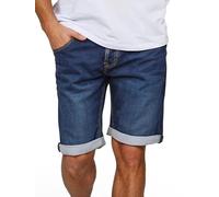 MUSTANG Chicago Short en Jean pour Homme Coupe Droite - Bleu - 36W