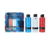 Mustang Deo Trio 3 Piece Gift Set: Deodorant Spray 3 x 200ml For Men