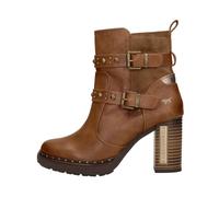 Mustang - Enkellaarsjes Hak - Femme - Chaussures - Brun - Taille: 36 EU