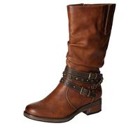 MUSTANG Femme 1293-523 Botte mi-Mollet, Brandy, 36 EU