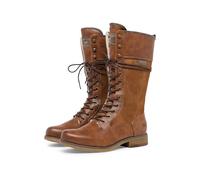 Mustang Femme 1295-606 Botte Haute Jusqu'au Genou, Cognac, 36 EU