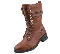 MUSTANG Femme 1402-501 Botte mi-Mollet, Cognac, 38 EU