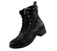 Mustang Femme 1402-502 Bottine, Noir/Or, 37 EU