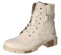 MUSTANG Femme 1443-502 Bottines à Lacets, Ecru, 42 EU