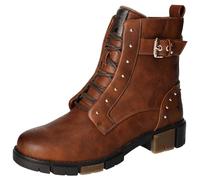 MUSTANG Femme 1443-505 Bottines à Lacets, Cognac, 41 EU