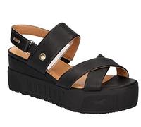 MUSTANG Femme 1459-801 Sandale, Noir, 41 EU