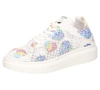 MUSTANG Femme 1468-301 Chaussures Basses à Lacets, Blanc/Bleu, 39 EU