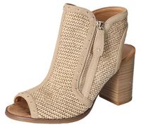 MUSTANG Femme 1492-801 Sandale à Talon, Beige, 38 EU