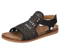 MUSTANG Femme 1518-805 Sandale, Noir, 42 EU