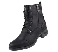 Mustang Femme Bottes à lacets Bottes courtes à fermeture éclair à lacets 1229-513, Taille:36 EU, Couleur:Noir