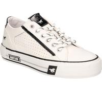Mustang Femmes Baskets à lacets Chaussures basses de couleur chic Trous 1457-303, Taille:41 EU, Couleur:Noir