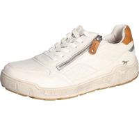 Mustang Femmes Baskets à lacets Zip détails fins 1290-305, Taille:41 EU, Couleur:Blanc