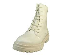 Mustang Femmes Bottines à lacets Talon compensé 1398-601, Taille:39 EU, Couleur:Blanc