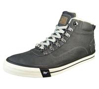 Mustang Herren Stiefelette Schnürboot High Top Sneaker Warmfutter 4103-601, Taille:44 EU, Couleur:Noir