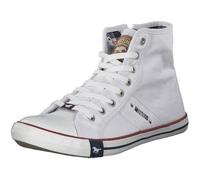 Mustang Homme 4058-504-1 Haute Baskets, Blanc (Blanc 1), 42 Eu 42