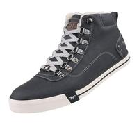 Mustang Herren Stiefelette Schnürboot High Top Sneaker Warmfutter 4103-601, Taille:44 EU, Couleur:Noir