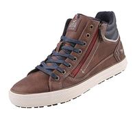 MUSTANG homme Baskets hautes marron / bleu marine, Gris 44