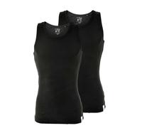 Mustang Homme Haut, 2er Paquet - Débardeur, Côte Double, Vrai Denim