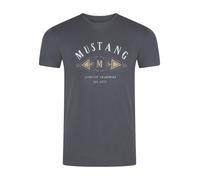 Mustang Homme T-Shirt Col Rond Manches Courtes Logo Imprimé Été Coton Neuf