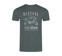 Mustang Homme T-Shirt Col Rond Manches Courtes Logo Imprimé Été Coton Neuf