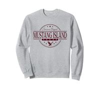 Mustang Island Texas - Étiquette TX de l'île Mustang Sweatshirt