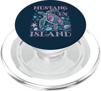 Mustang Island TX Tortue Lover Coloré Plage SOUVENIR PopSockets PopGrip pour MagSafe