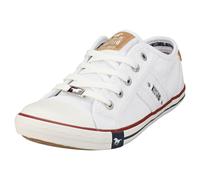 Baskets Mustang Low Top Femme - Blanc - Canvas - Lacets