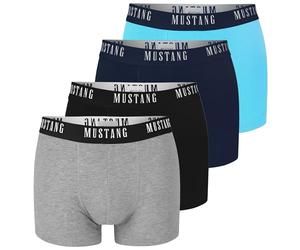 MUSTANG Lot de 4 boxers pour homme - En coton - Avec logo (taille M-2XL)
