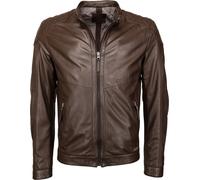 Mustang Max, veste en cuir XL Marron Foncé Marron Foncé
