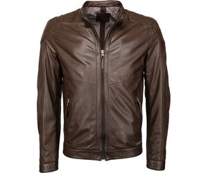Mustang Max, veste en cuir XXL Marron Foncé Marron Foncé