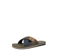 MUSTANG Mule bleu marine / caramel / olive, Taille 44