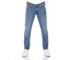 Mustang Oregon Pantalon en denim, extensible, en coupe fuselée, 99 % de coton, bleu, gris, noir, taille :W30-W40 - Bleu - W36