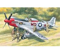 Mustang P-51d Wwii American Fighter With Usaaf Pilots And Ground Personnel- 1:48e -