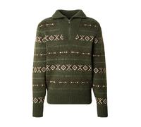 MUSTANG Pull-over 'Eastvale' marron / kaki / blanc, Taille S