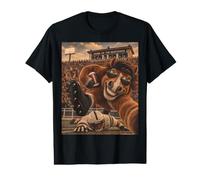 Mustang RB Selfie Vintage School College Mascotte T-Shirt Graphique avec Valeur