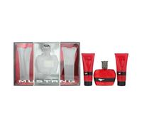 Mustang Red 3 Piece Gift Set For Men