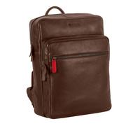 MUSTANG Sac à dos pour ordinateur portable brun clair en cuir pour femme - Buxton Backpack Cognac 258519