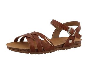 MUSTANG Sandalen Plat Cognac