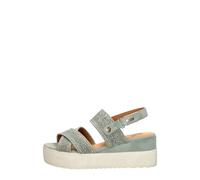 Mustang - Sandalen Plat - Femme - Chaussures - Vert - Taille: 42 EU