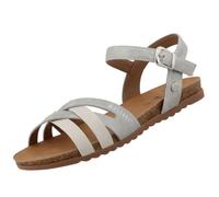 MUSTANG Sandales classiques pour femme, argenté, 37 EU