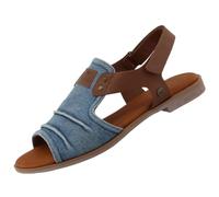 MUSTANG Sandales classiques pour femme, denim, 43 EU