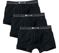 MUSTANG Shorts Retro Shorts 3 Pack, Boxer, Pantalon, True Denim, S-XL: Colour: Black/Black/Black | Size: Large