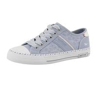 MUSTANG Damen Low-Top Sneaker, Frauen Halbschuhe,straßenschuhe,Strassenschuhe,Sportschuhe,Freizeitschuhe,Turnschuhe,Blau,39 EU