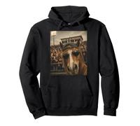 Mustang Student Funny Selfie Vintage Game Day Cool Mascotte Sweat à Capuche