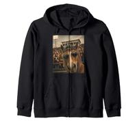 Mustang Student Funny Selfie Vintage Game Day Cool Mascotte Sweat à Capuche